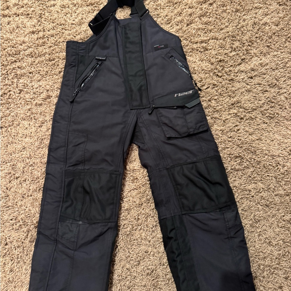 Youth Black Snow Bibs